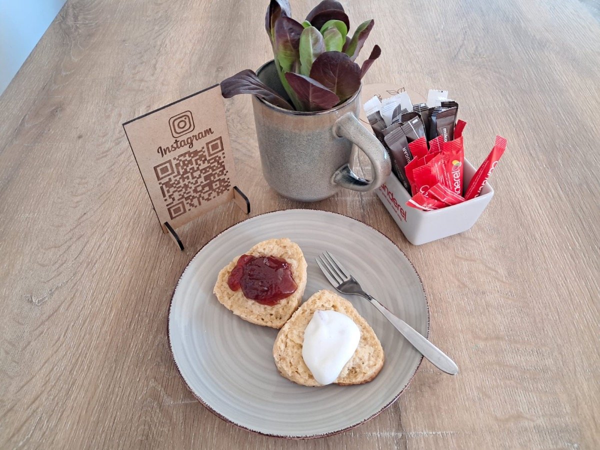 Lila Cafe exterior showing the outdoor area and street view