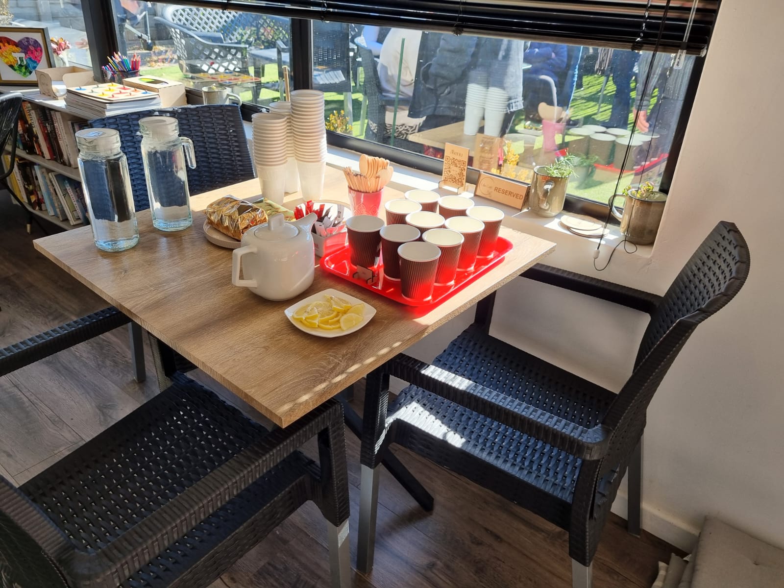 Lila Cafe interior featuring the cozy atmosphere and decor